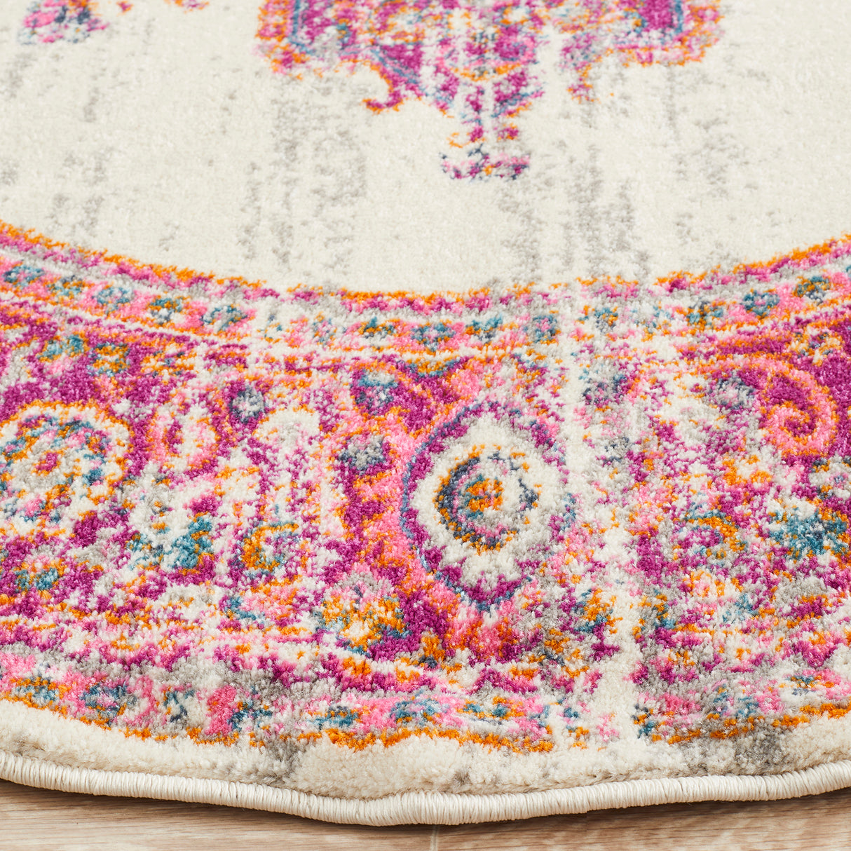 Babylon 211 Pink Round Rug
