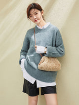 Cream Lambswool Dumpling Shoulder Bag - Cream
