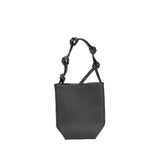 BAMEI Genuine Tuscany Leather Mini Bucket Bag - Black