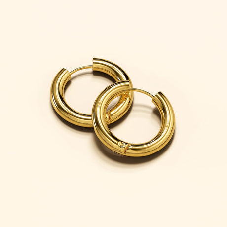Bullion Gold Mellow Hoop Gold Layered Earrings