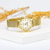 Krystal Couture Sensational Lux Gold on White Watch Embellished with SWAROVSKI® Crystals
