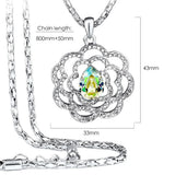 Krystal Couture Mirage Cosmic Gold Long Necklace Embellished with SWAROVSKI Crystals