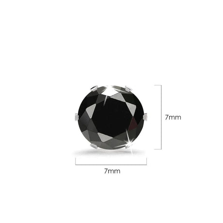 Bullion Gold Nabeeyla Black Stud Earrings