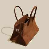Delta Top Handle Bag - Brown
