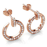 Boxed Dazzling Paradigm in Circle Rose Gold Set Embellished with SWAROVSKI® Crystals