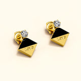 Bullion Gold Geo Love Earrings