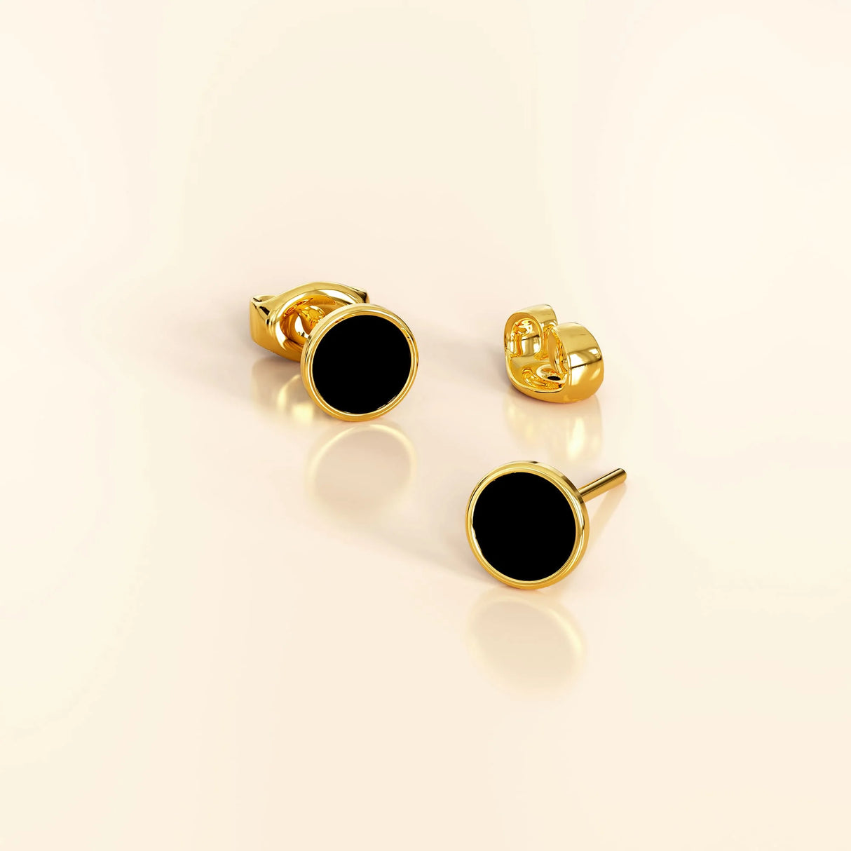 Bullion Gold Mitch Stud Earrings 8mm