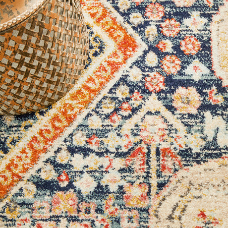 Legacy 863 Navy Round Rug
