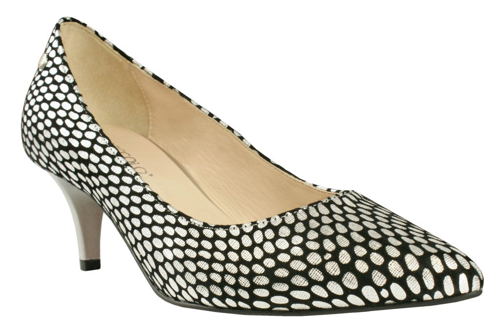 Bosccolo Womens High Heels - Silver Scales