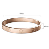 Bullion Gold Carmello Stainless Steel Bangle in Rose Gold