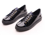 Bosccolo Womens Sneakers - Black+Blue