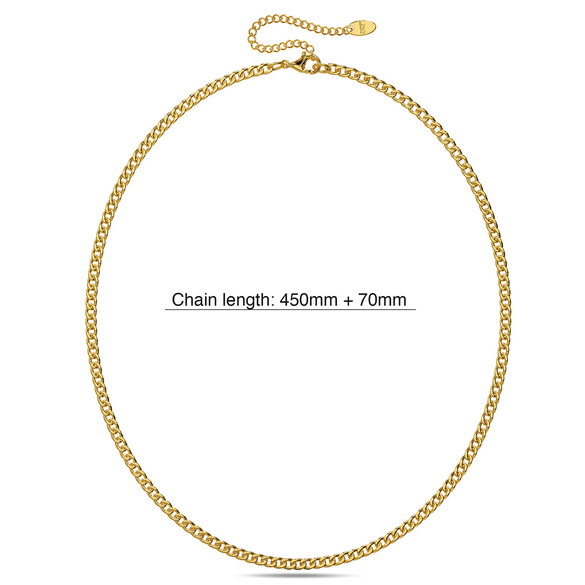 Bullion Gold Estelle Chain Link Gold Plated Necklace