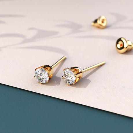 Bullion Gold Medici Glam Gold Stud Earrings