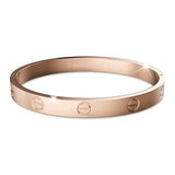 Bullion Gold Carmello Stainless Steel Bangle in Rose Gold