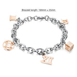 Krystal Couture Roman Charms Bracelet