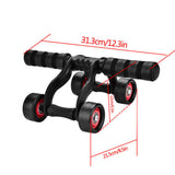 Ab Roller Wheels Abdominal Workout Training Exercise Gym Fitness