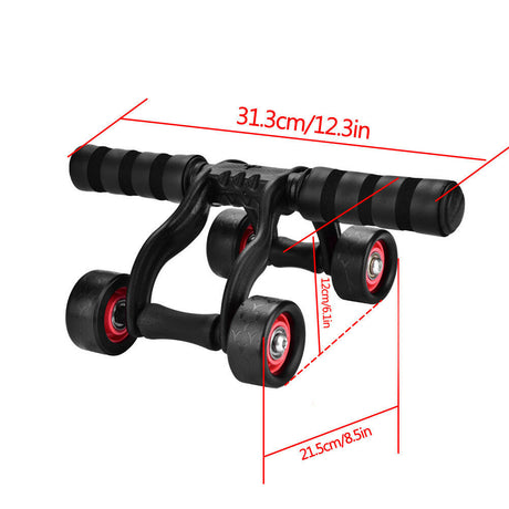 Ab Roller Wheels Abdominal Workout Training Exercise Gym Fitness