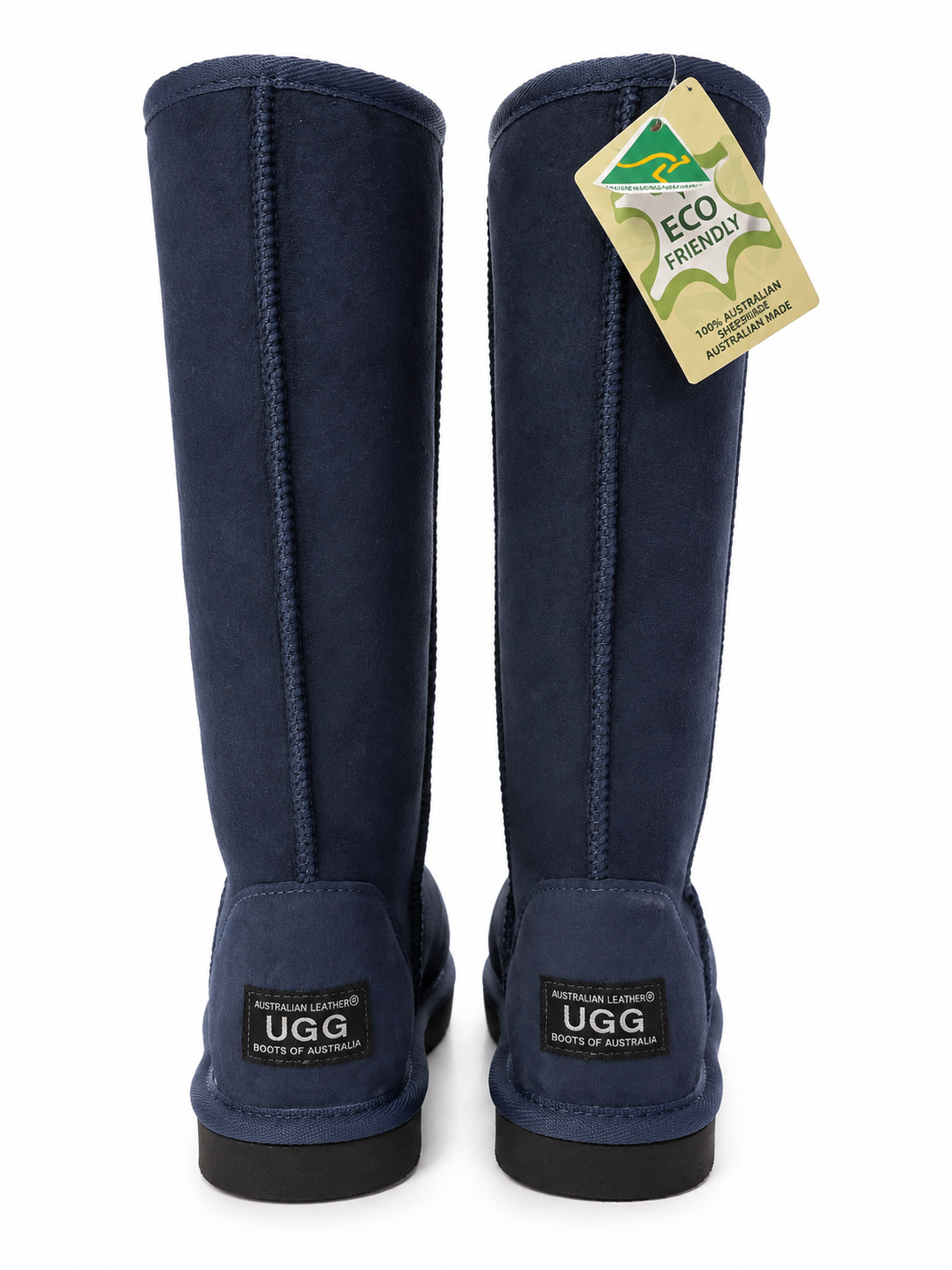 Australian Leather Ugg Long Crystal Sunburst - Navy - AU6