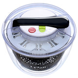 TODO Salad Spinner Vegetable Dryer Hand Lever Drainer Strainer Spinning Basket 5L Bowl Kitchen Tool