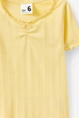 Cotton On Kids Girls Essential Harper Short Sleeve Baby Tee - Baby Yellow