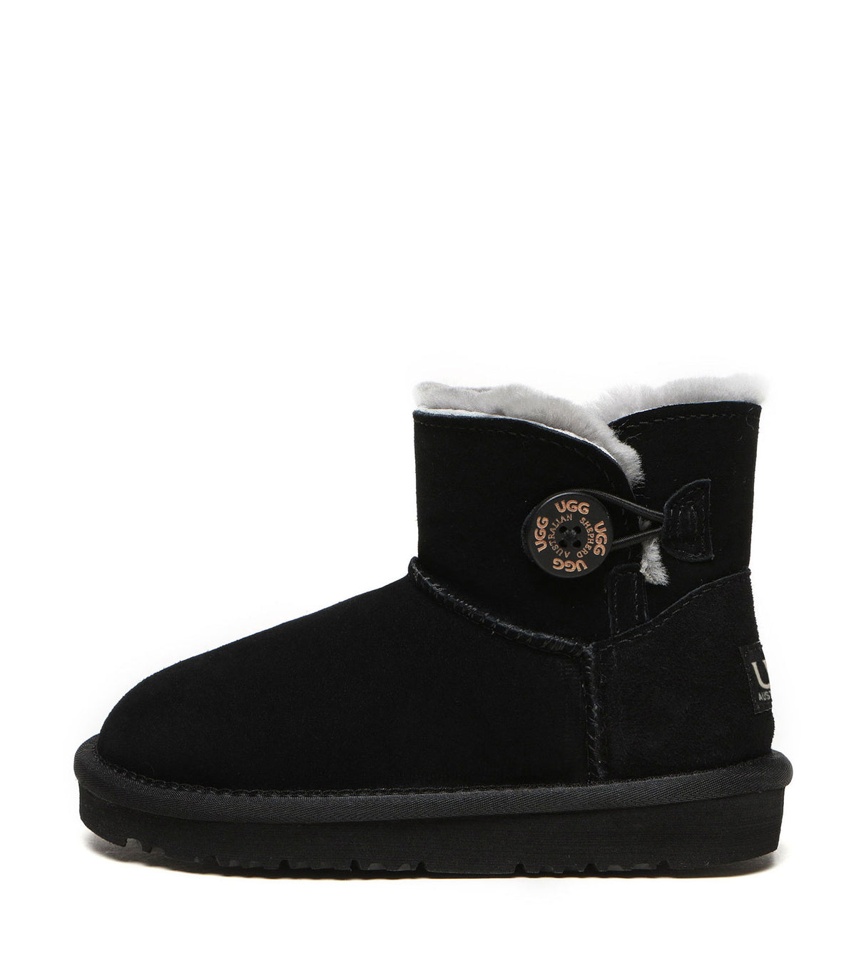 Australian Shepherd UGG Nolan Kids Mini Button - Black