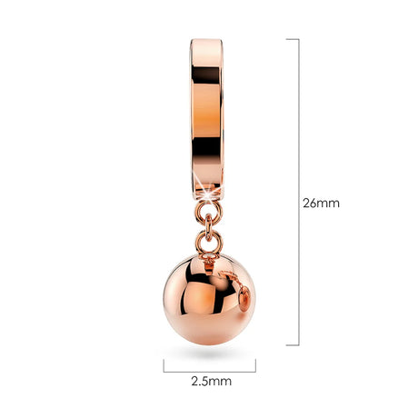 Boxed Black Face Watch & Earrings Set In Rose Gold