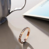 Bullion Gold Ceilia Half Eternity Rose Gold Ring