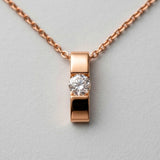 Krystal Couture Shine Bright Pendant Necklace in Rose Gold Embellished with SWAROVSKI Crystals