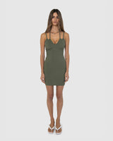 BY.DYLN Seeka Dress - Khaki