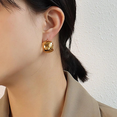 Bullion Gold Hannah Gold Titanium Hoop Earrings