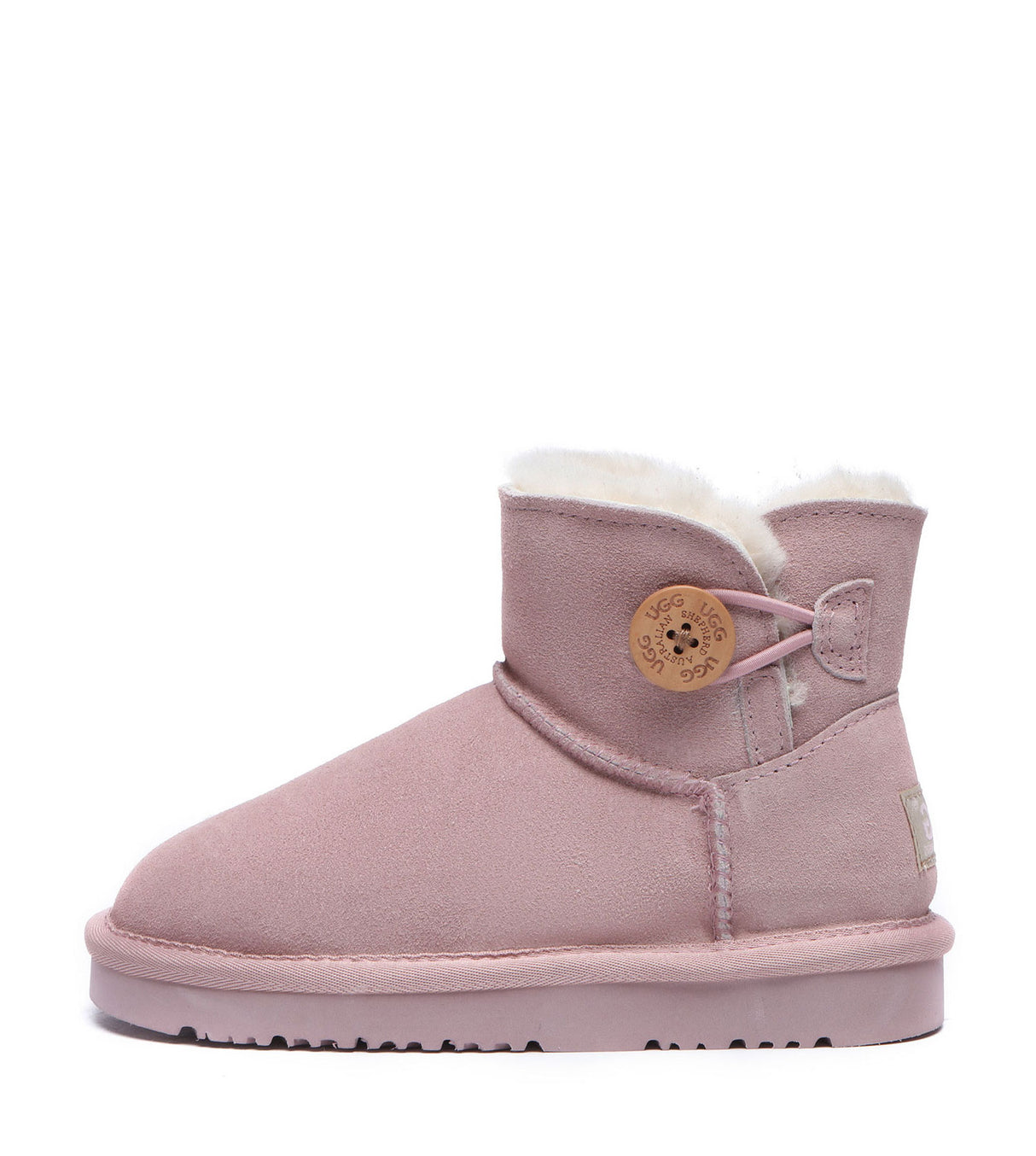 Australian Shepherd UGG Nolan Kids Mini Button - Pink
