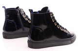 Bosccolo Womens Sneakers - Black+Blue