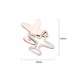 Bullion Gold Duo Plane Earrings