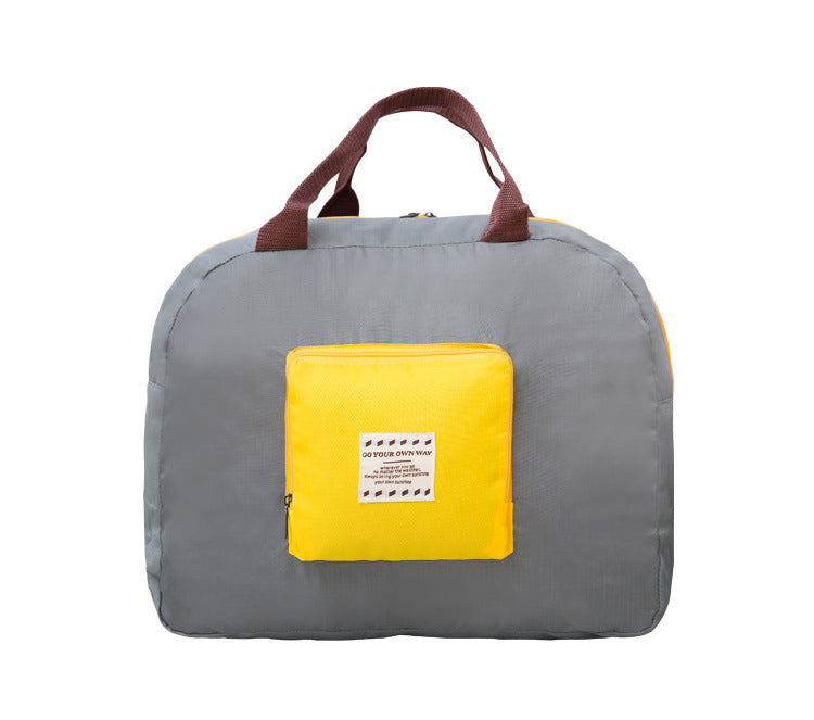 Yoga Bag Fitness Sports Recreation Handbag Shoulder Bag Folding Nylon Grey