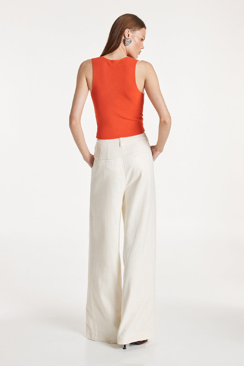 Madison The Label Britney Knit Top - Red