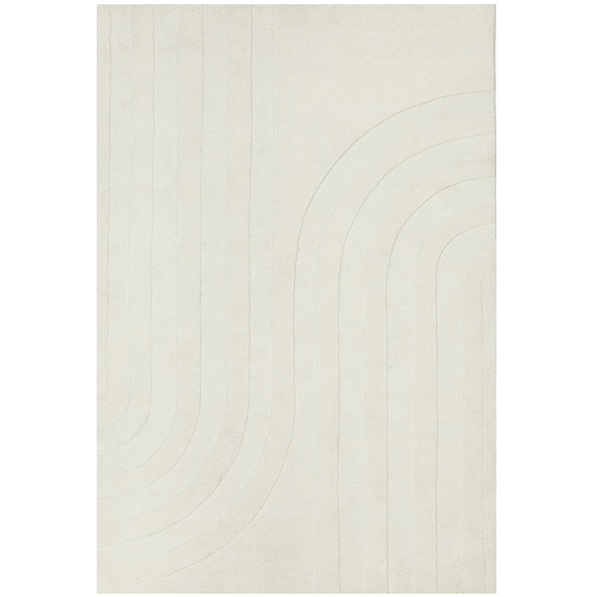 Summit Trail White Rug