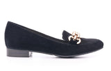 Bosccolo Womens Moccasin - Black Suede