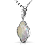 Krystal Couture White Gold Milkyway Necklace Embellished with SWAROVSKI Crystals