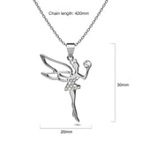 Boxed Tinkerbell Necklace and Earrings Set Embellished with SWAROVSKI® Crystals