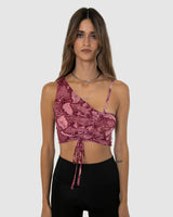 BY.DYLN Vayda Top - Pink Snake