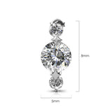 Krystal Couture Long Journey Drop Earrings Embellished with SWAROVSKI Crystals
