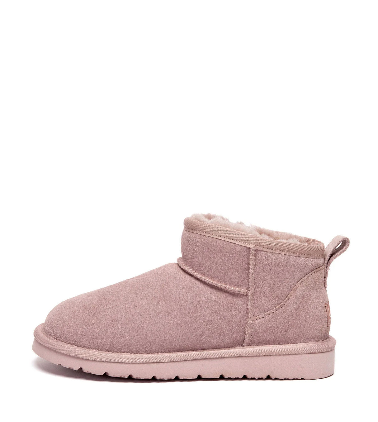 Julia Cow Suede Boots in Dawn Pink