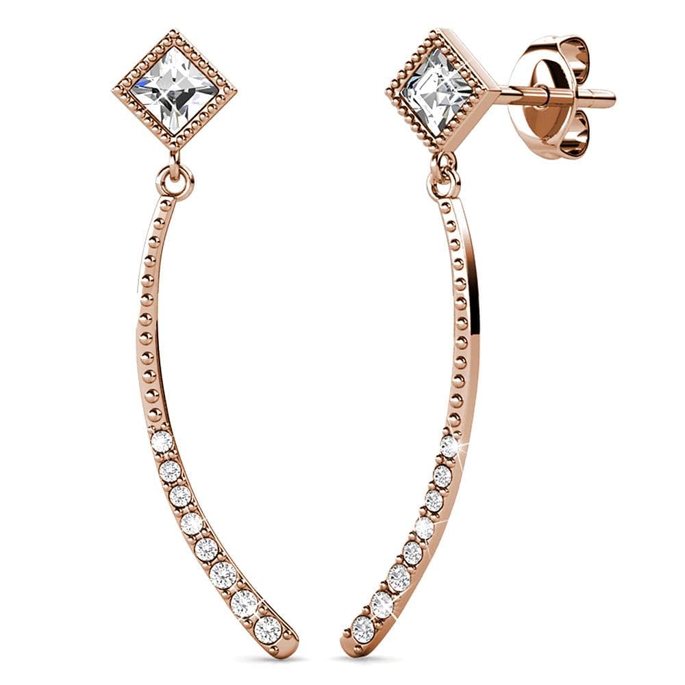 Boxed Sparkling Set Embellished with SWAROVSKI® Crystals In Rose Gold