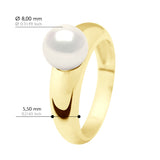 Bangle Ring - Natural White - Ring Size 48 (France)- see enclosed Sizer