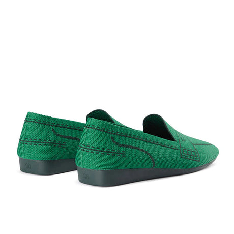 Comfortable Slip On Square Toe Loafers - Green
