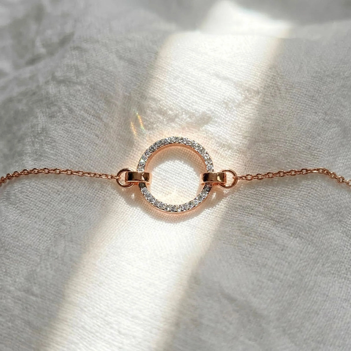 Krystal Couture Orbit of Beauty Bracelet Embellished with SWAROVSKI Crystal in Rose Gold