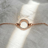 Krystal Couture Orbit of Beauty Bracelet Embellished with SWAROVSKI Crystal in Rose Gold
