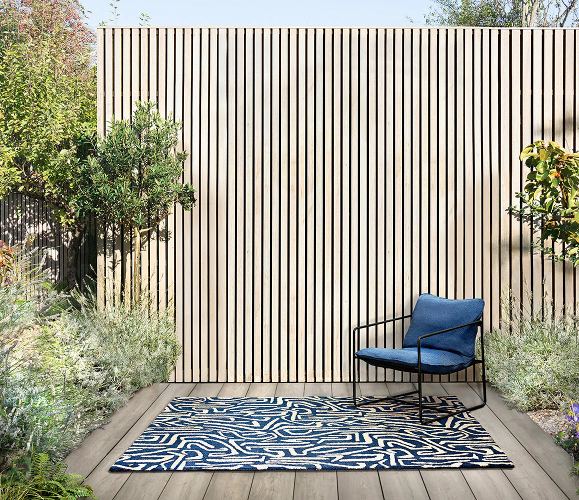 Harlequin Melodic Blue 443608 Outdoor Rug