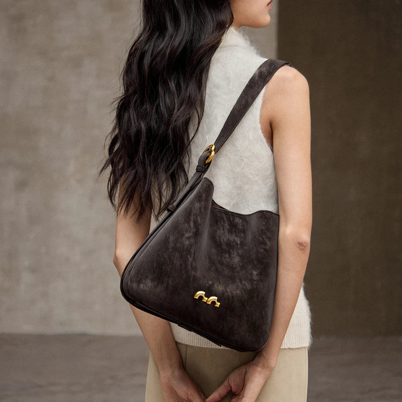 Nalandu Midnight Luxe Large Capacity Tote Bag - Chocolate