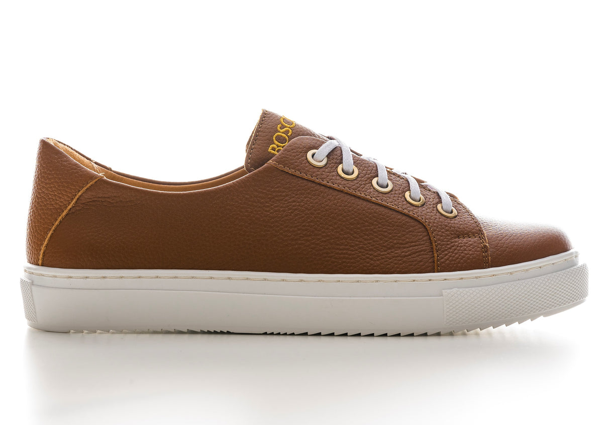 Bosccolo Womens Sneakers - Brown/White
